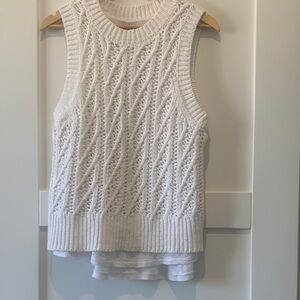 Brochu Walker Ivory Knit Top